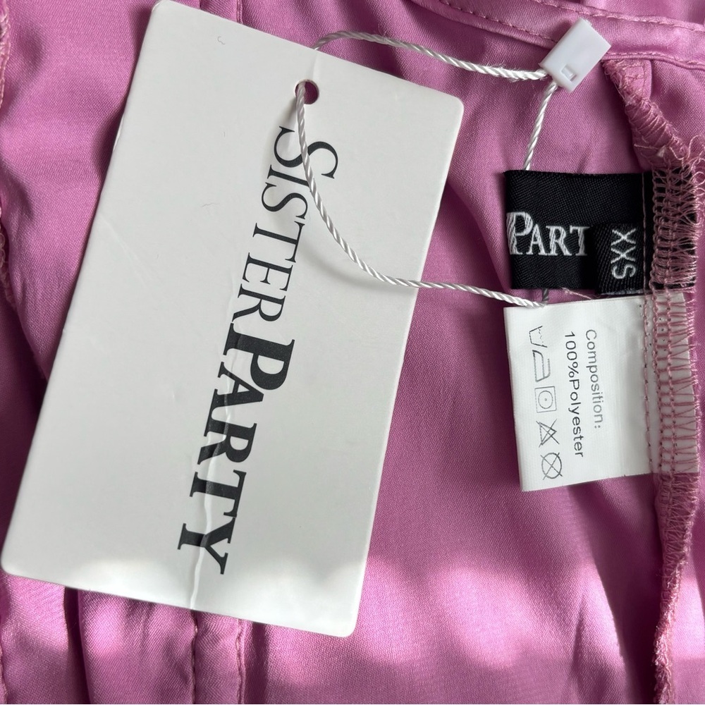 NWT Pink Lace Corset Top | SisterParty | Size: XXS - Picture 9 of 11